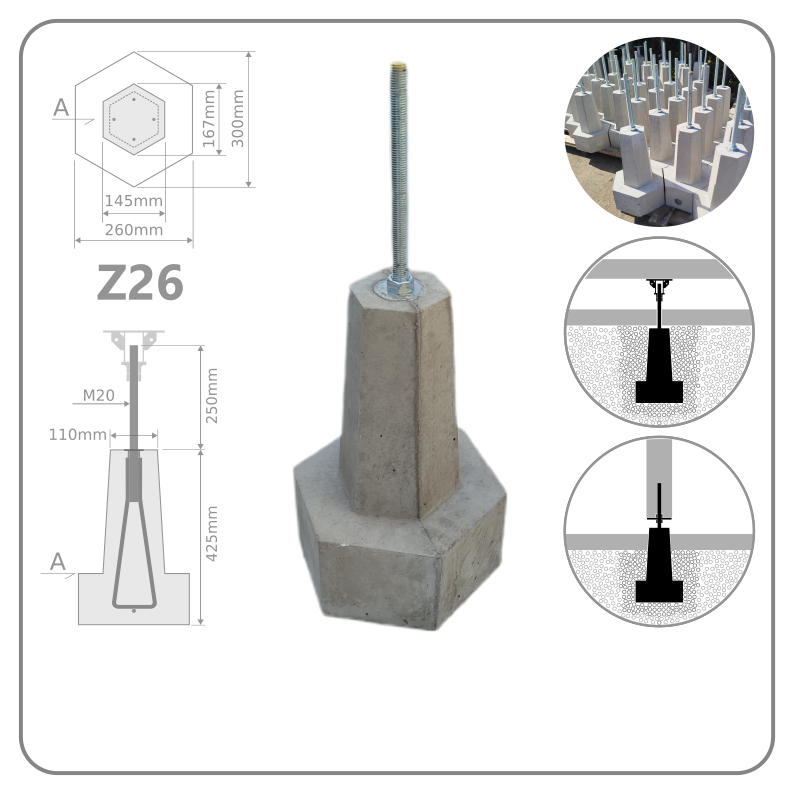 Fundamenty regulowane Z26